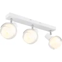 Globo Plafonnier blanc Tokki 3 lumières