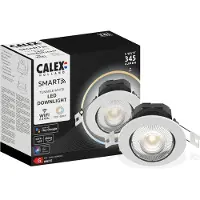 Calex Spot encastré Smart home Down 8,5 cm blanc