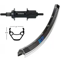 Winora Roue Arrière Mavic Cxp 700 Qr Shimano 105