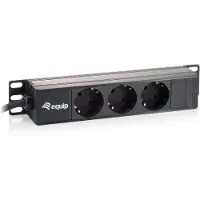 Equip 3-Outlet German Power Distribution Unit, 10" (unité de distribution d'alimentation allemande à 3 prises)