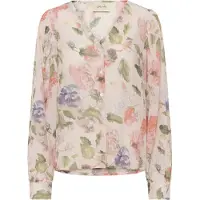 Cream Chemisier beige / vert clair / violet clair / rose