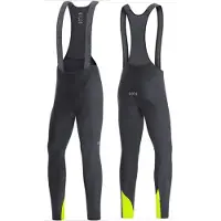 Gore C3 Thermo Cuissards à Bretelles+ - noir/neon yellow 9908