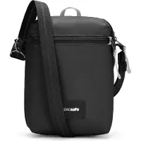 Pacsafe sac à épaule bandoulière Go Festival Crossbody Bag Jet Black noir
