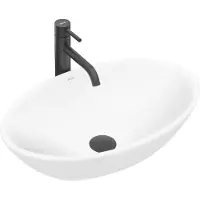 REA Pamela countertop washbasin 53cm white (330 mm, 530 mm)