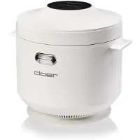 Cloer Cuiseur à riz 6831, d'une capacité de 1 litre, avec un couvercle vapeur et une fonction de maintien au chaud