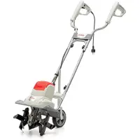 Ikra Motoculteur électrique IEM 800S | 800 W | Largeur de travail 30 cm | Profondeur de travail jusqu'à 20 cm | 16 lames | Cadre pliable | Roue de transport