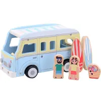 Jouéco Houten Retro Strandbus met Accessoires
