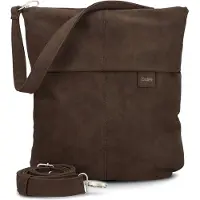 Zwei Sacs à main 'MADEMOISELLE.M M12' brun foncé