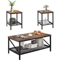 Vevor Lot de 3 Tables de Salon