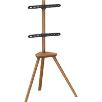 Vdd Support TV - Support au sol - Trépied de studio - Chevalet design - jusqu’à 65 pouces - Brun