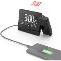 Hama Réveil Projection Plus Charge Noir