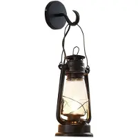 LINDBY Applique Murale , Raisa, dimmable, Brun / rouille, Couloir, Métal, Ancien