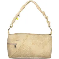Desigual sac à épaule pour femme en polyuréthane beige