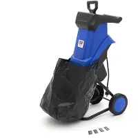 HBM Broyeur électrique 2500W - Broyeur de jardin / broyeur à bois pour branches de 40 mm et 2 inclus