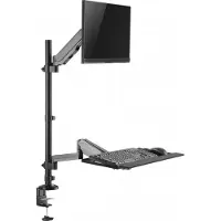 Vdd Poste de travail assis-debout - support moniteur support clavier - poste de travail