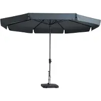 Madison Parasol Syros Luxe 350 cm Rond Gris