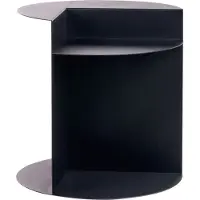 Beliani Table D'appoint Taggart Métal Noir