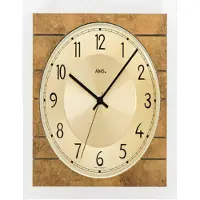 AMS Horloge murale design 5563 contrôlée par signal radio 25 cm