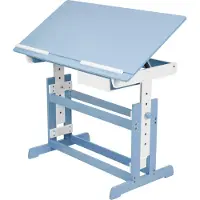 TecTake - 400927 verstelbaar - Bureau - 109 cm - Blauw
