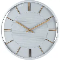 Beliani Horloge murale Daroca 34 Cm Gris Lumarko