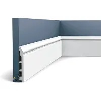 ORAC Plinthe Profil de décoration Decor SX118 LUXXUS Protection de câble antichoc Moulure 2 m