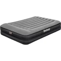 Bestway Tritech Queen Built-in Pump Double Air Bed Gris 203 x 152 x 46 cm