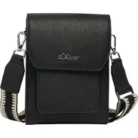 s.Oliver sac à épaule bandoulière Crossbody Bag Grey / Black noir