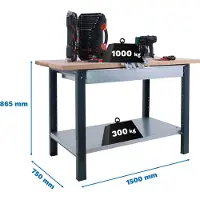 Simonwork (bancos De Trabajo) Établi Bt6 Pro Box 865x1500x750 Mm