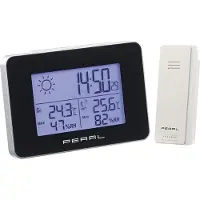 Pearl Station météo & horloge radio-pilotée avec capteur extérieur sans fil