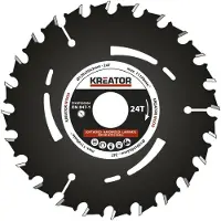Kreator Lame de scie circulaire HSS pour bois tendre et dur Ø 120 mm avec 24 dents KRT020306