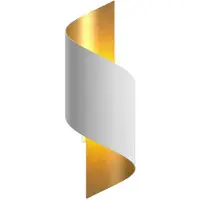 LINDBY Desiro Applique Murale White/Gold - Lindby