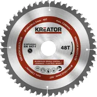 Kreator 1 lame de scie circulaire 185 mm 2,2 mm 48 dents - alésage 30 mm