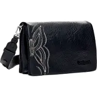 Desigual pour femme. 24WAXP82 Sac S gravé papillon noir (OSFA), Casuel, Polyuréthane