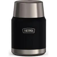Thermos Roi de l'acier, Lunch box, Noir, Gris