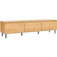 Beliani Meuble Tv Bois Clair Nikea