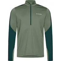 Vaude Livigno Ii Half Zip Sweatshirt Vert S Homme