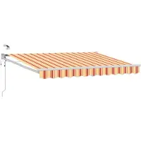 vidaXL Auvent électrique rétractable , multicolore, 2,5 x 2 m