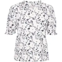 Usha Chemisier noir / blanc