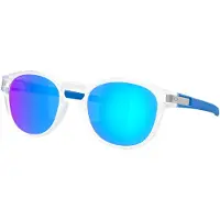 Oakley Lunettes de soleil Latch Matte Clear Prizm Sapphire, bleu