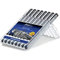 Staedtler Pigment Liner 308 Marker Pen Noir Enfants