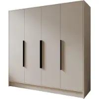 MargaretHadas24 Armoire Goya I 200 cm (cachemire, poignées noires)