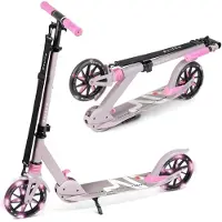 Movino Trottinette pliable pour enfants, roues LED, réglable City Light