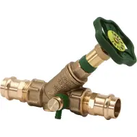 Schlosser Robinet JS KFR, raccord à sertir femelle avec purge, sans contact, DN20, sertissage 22, DVGW