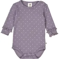 Müsli Barboteuse / body violet / blanc