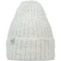 Buff Knitted & Fleece Beanie Blanc