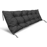 AIO Factory Coussin de jardin 120x50 cm pour banc balançoire palette imperméable noir