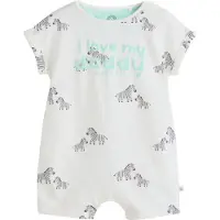 Next Barboteuse / body gris clair / menthe / noir / blanc