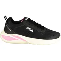 Bonprix Chaussures de sport pour femmes : noir et rose, semelle intérieure rembourrée, amovible