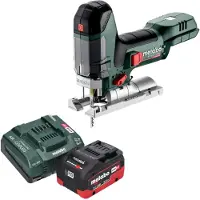 Metabo ST 18 LT 130 BL Scie sauteuse sans fil 18 V 130 mm Brushless + 1x batterie LiHD 5,5 Ah + chargeur