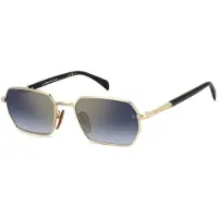 David Beckham Lunettes de soleil - - DB 1174/S RHL/1V - Métal doré - Verres dégradés UV400 - Forme ronde